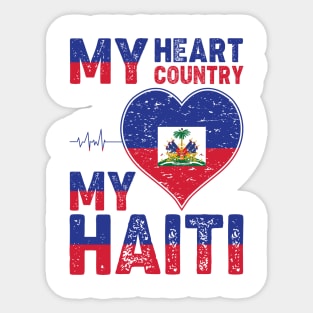 Happy Haitian Flag Day Celebration Haiti Love Sticker